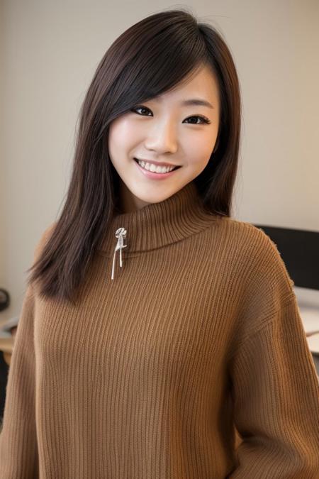 closeup face photo, hitomi tanaka, hitomi tanaka face, asian, cute, shirt, cleavage, undersized bra, excessive cleavage, gigantic breasts, huge breasts, really long hair, hair bangs, milf, curvy body, smile, source_porn