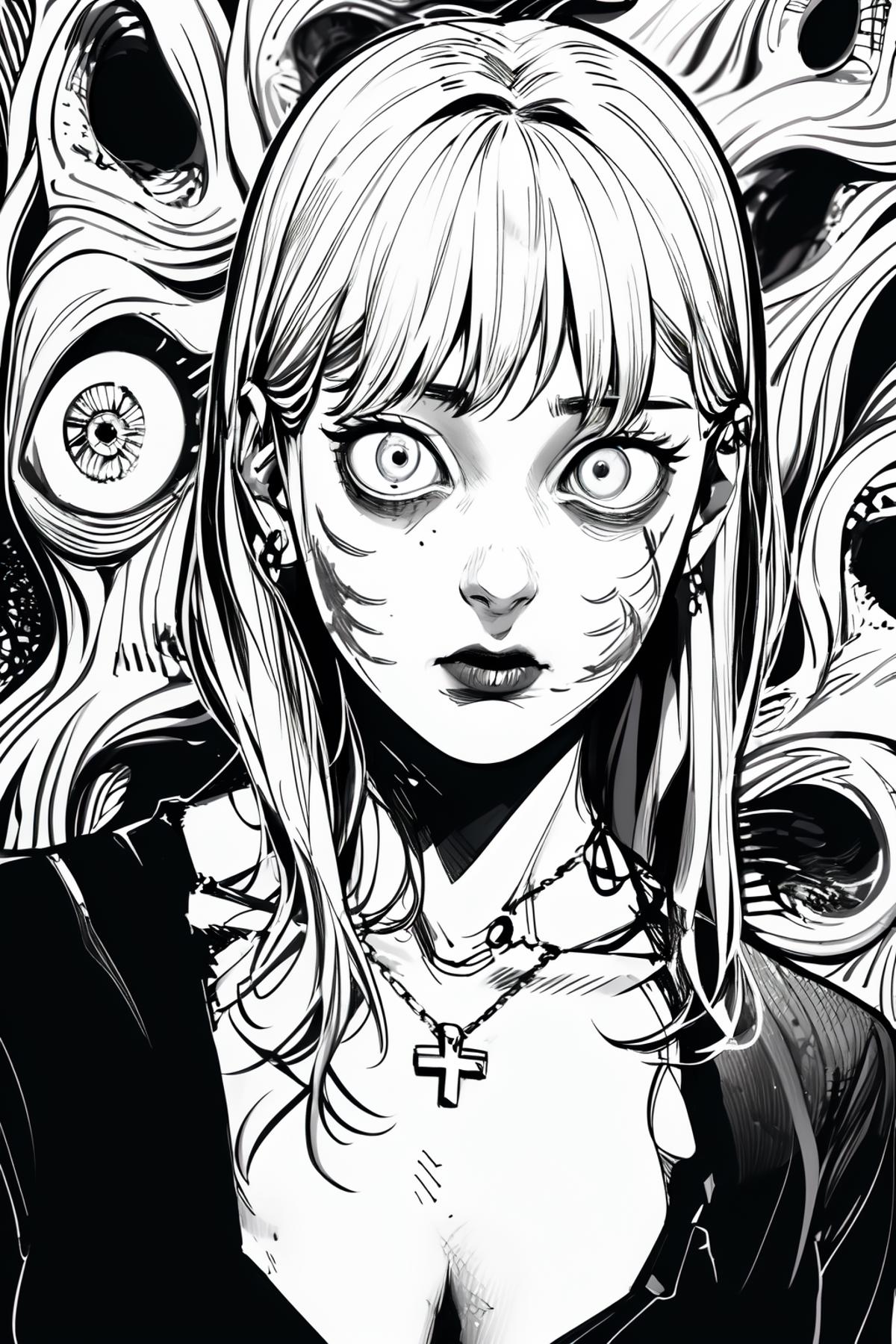 Junji Ito Style {SDXL Now Supported} image by NatasXL