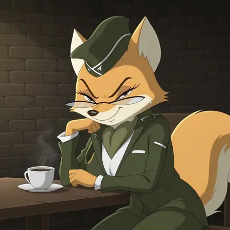 Lt. Fox Vixen (Squirrel and Hedgehog)