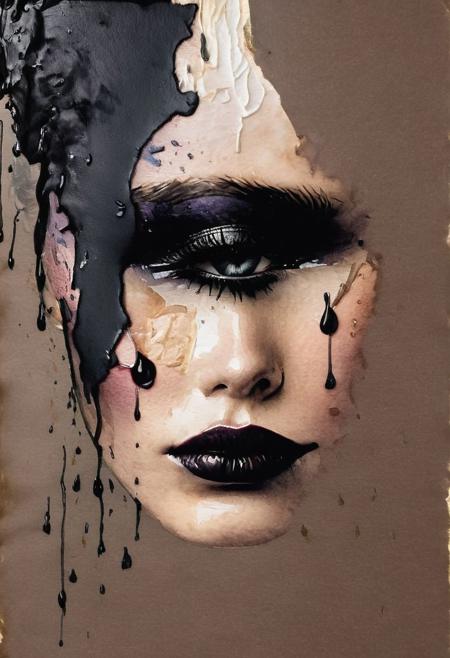 RAW profile photo, close-up, dark atmosphere, masterpiece, cinematic film still of a beautiful woman, detailed eyes,eyeliner, dark lipstick, black lace turtleneck dress, tack sharp focus on eyes, Sensual, lustful, seductive,  intricate, ultra detailed, 8k, <lora:MS_DitavT_V1_32:0.6>