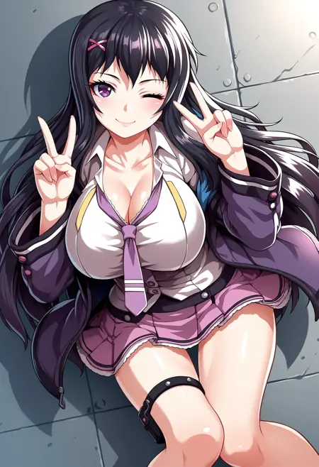 Kamiyashiro Mei-神八代 冥無黒 from Samurai Vandalism