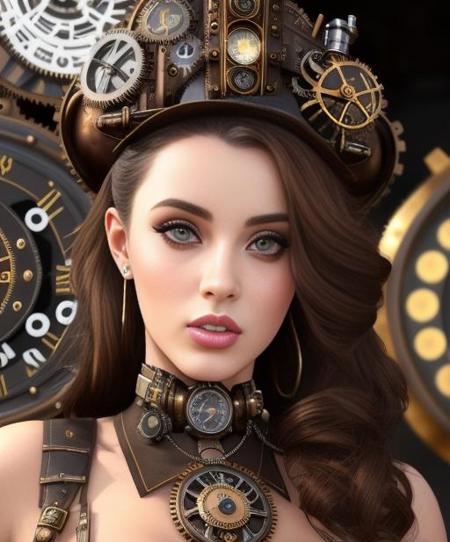 photo of LanaRhoades, (front to camera), detailed european face, (aspiring facial expression), (((steampunk style close))), ((steampunk city on the background)), RAW, analog style, ultra detailed photograph, cinematic lighting, artstation, 4k, sharp focus, high resolution, detailed skin, detailed eyes <lora:LanaRhoades:0.85>