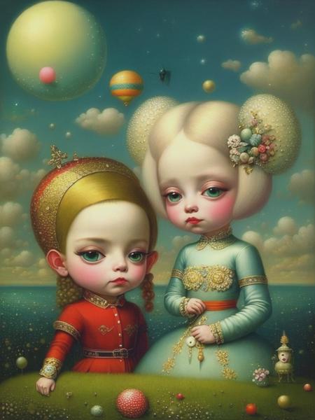 <lyco:MarkRyden:1.0> by andrea del sarto, victor nizovtsev, mark ryden, Nicoletta Ceccoli