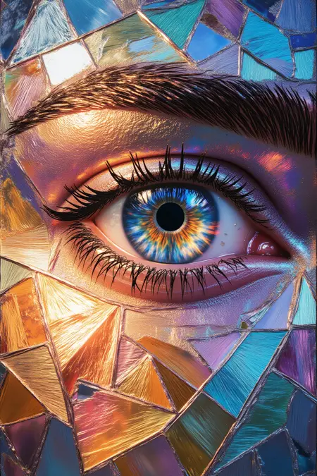 OB彩虹色箔肖像 NFT Rainbow-colored foil portrait