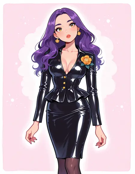 Skirt Suit Peplum Dress | Deja Vu | ILXL