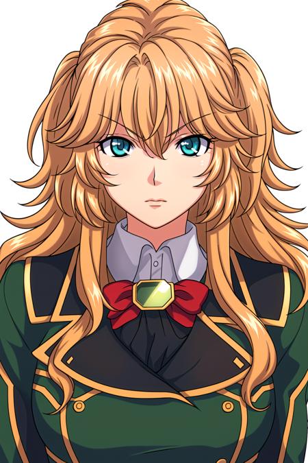 Simple White Background,
green jacket,,,long sleeves,military, military uniform, 
<lora:Chall_Acustica_00F-KK77-V1:0.7>,
blue eyes, blonde hair,bangs,Long hair,wavy hair, 
<lora:Oda_Non_Style-KK77-V2:0.3>,<lora:more_details:0.1>,
1 girl, 18yo,Young female,Beautiful long legs,Beautiful body,
Beautiful Nose,Beautiful character design, perfect eyes, perfect face,expressive eyes,perfect balance,
looking at viewer,(Focus on her face),closed mouth, (innocent_big_eyes:1.0),(Light_Smile:0.3),
official art,extremely detailed CG unity 8k wallpaper, perfect lighting,Colorful, Bright_Front_face_Lighting,White skin,
(masterpiece:1.0),(best_quality:1.0), ultra high res,4K,ultra-detailed,
photography, 8K, HDR, highres, absurdres:1.2, Kodak portra 400, film grain, blurry background, bokeh:1.2, lens flare, (vibrant_color:1.2),professional photograph,
(Beautiful,large_Breasts:1.4), (beautiful_face:1.5),(narrow_waist),