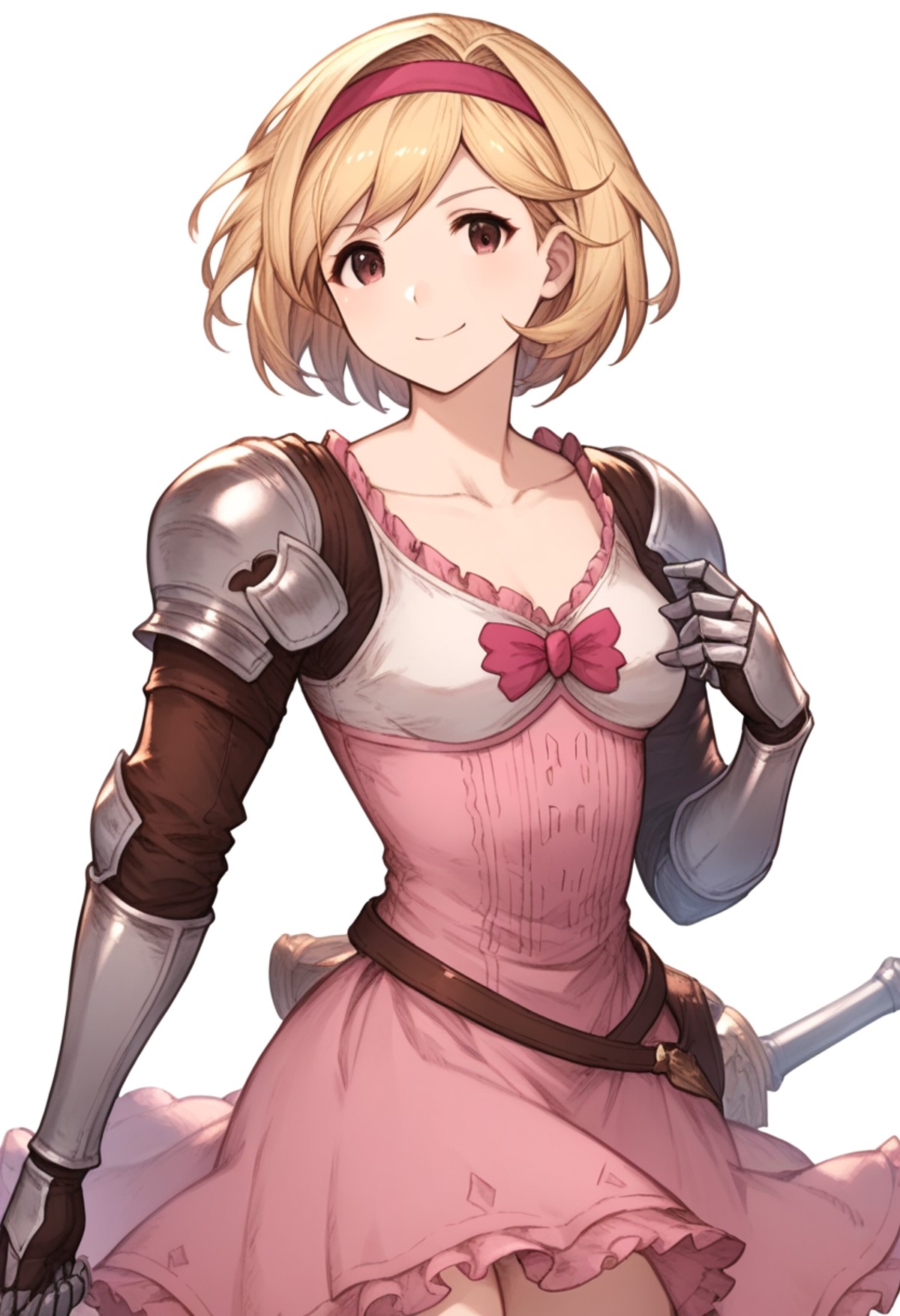 score_9,score_8_up,score_7_up,<lora:granblue_fantasy_all:1>,1girl, absurdres, blonde_hair, brown_eyes, closed_mouth, colla...