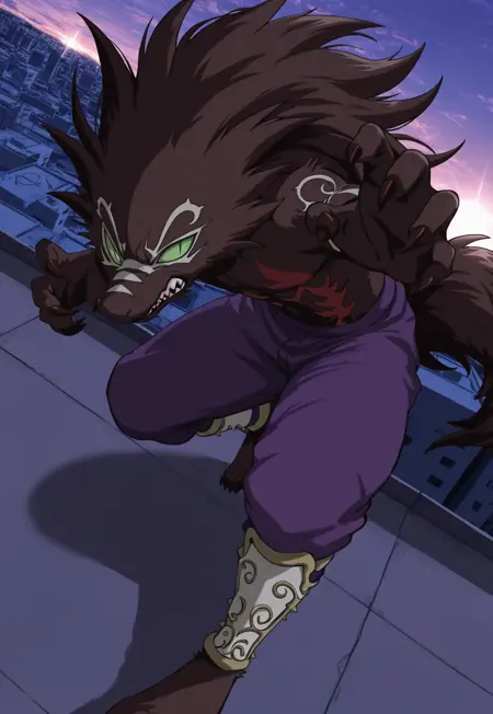 Older Gen Shishio Wolf Form (Kekkaishi) - Illustrious