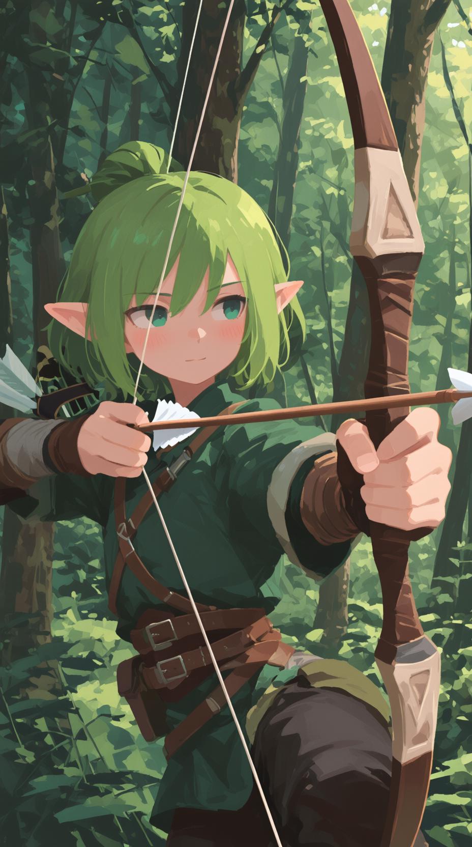 Workflow---Qwen image/简约厚涂动漫风格-Simple thick brushstroke anime style