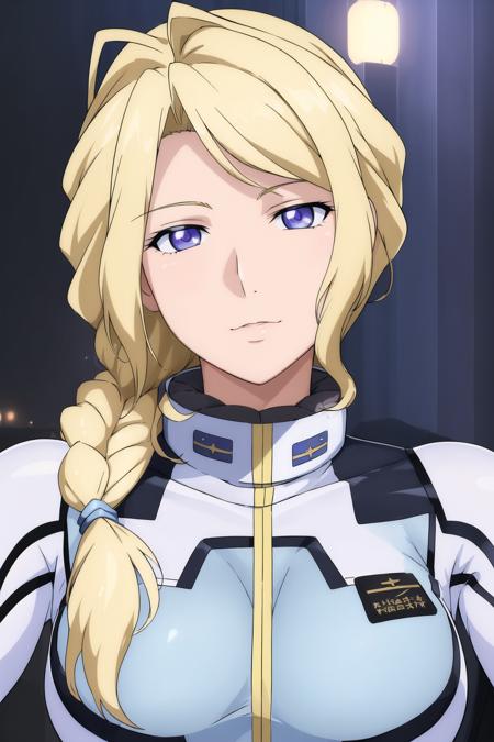 (Night:1.7), Japan, Tokyo, CityView, Before Window,
Standing at attention,
white outfit,black purse,bodysuit,
<lora:Chloe_Croce_Gundam_Missing_Link-KK77-V1:0.7>,
 blonde hair,blue eyes,braid,Bangs,
1 girl, 24yo,mature female,Beautiful Finger,Beautiful long legs,Beautiful body,Beautiful Nose,Beautiful character design, perfect eyes, perfect face,
looking at viewer, in the center of the image,(Upper_body),(close-Up),(Focus on her face),
NSFW,official art,extremely detailed CG unity 8k wallpaper, perfect lighting,Colorful, Bright_Front_face_Lighting,
(masterpiece:1.0),(best_quality:1.0), ultra high res,4K,ultra-detailed,
photography, 8K, HDR, highres, absurdres:1.2, Kodak portra 400, film grain, blurry background, bokeh:1.2, lens flare, (vibrant_color:1.2)
(Beautiful,large_Breasts:1.4), (beautiful_face:1.5),(narrow_waist),