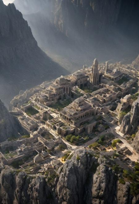 (POV view , DOF, first people view from the entrance, low angle shot:1.4),
(Ancient civilization, Alien Prometheus movie scene, dune movie scene:1.5), (The colonial city of the future, in the mist-filled Grand Canyon, on an unknown Earth-like planet, 2 moon on sky, Spaceship flight connects colonies, waterfulls:1.3), (Machu Picchu, a mountain settlement, incredibly spectacular:1.2), (Mario Botta:1.3), (avant-garde, future, reality, science fiction, photorealistic), (modern architecture:1.2), White limestone and black granite, fountain, waterfall, landmark, square, path, narrow street,
(Large Files, Ultra Realistic, 8K, 16k, FHD, HD, VFX, Perfect, Photography, composition, Architecture Sales Photography, Architecture Competition, Ultra High Resolution, Cinematography, High Resolution Image:1.1), (dramatic lighting, direct sunlight, ray tracing, clear shadow:1.2),  (real landscape:1.1), (blurred background:1.0), (urban background, more_details) ,
extremely detailed, hillscastel, great lighting, Futurism