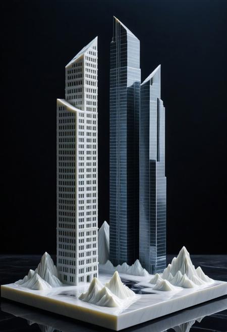 (liquid marble:1.1),  liquid marble skyscraper models, architects office,