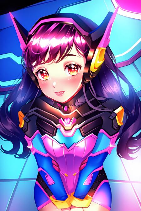 pinastyle, perfect image, d.va (overwatch), ((as a child)), anime, best quality, highres, epic