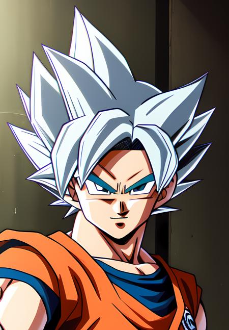 (Photo:1.3), highdetail, <lora:SonGoku:0.8>, SonGoku, solo, 1boy, smile, selfie, detailed face, detailed eyes, super saiyan, grey Hair, ultra instinct,, (sexy, hot, attractive:1.3), (trending on CGSociety, trending on pixiv, contest winner:1.3)