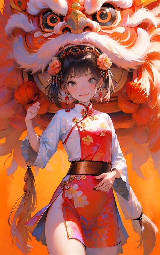 Lion dance gril style image by ChaosOrchestrator