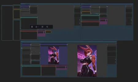 Txt2img + Hires Fix and inpaint workflow