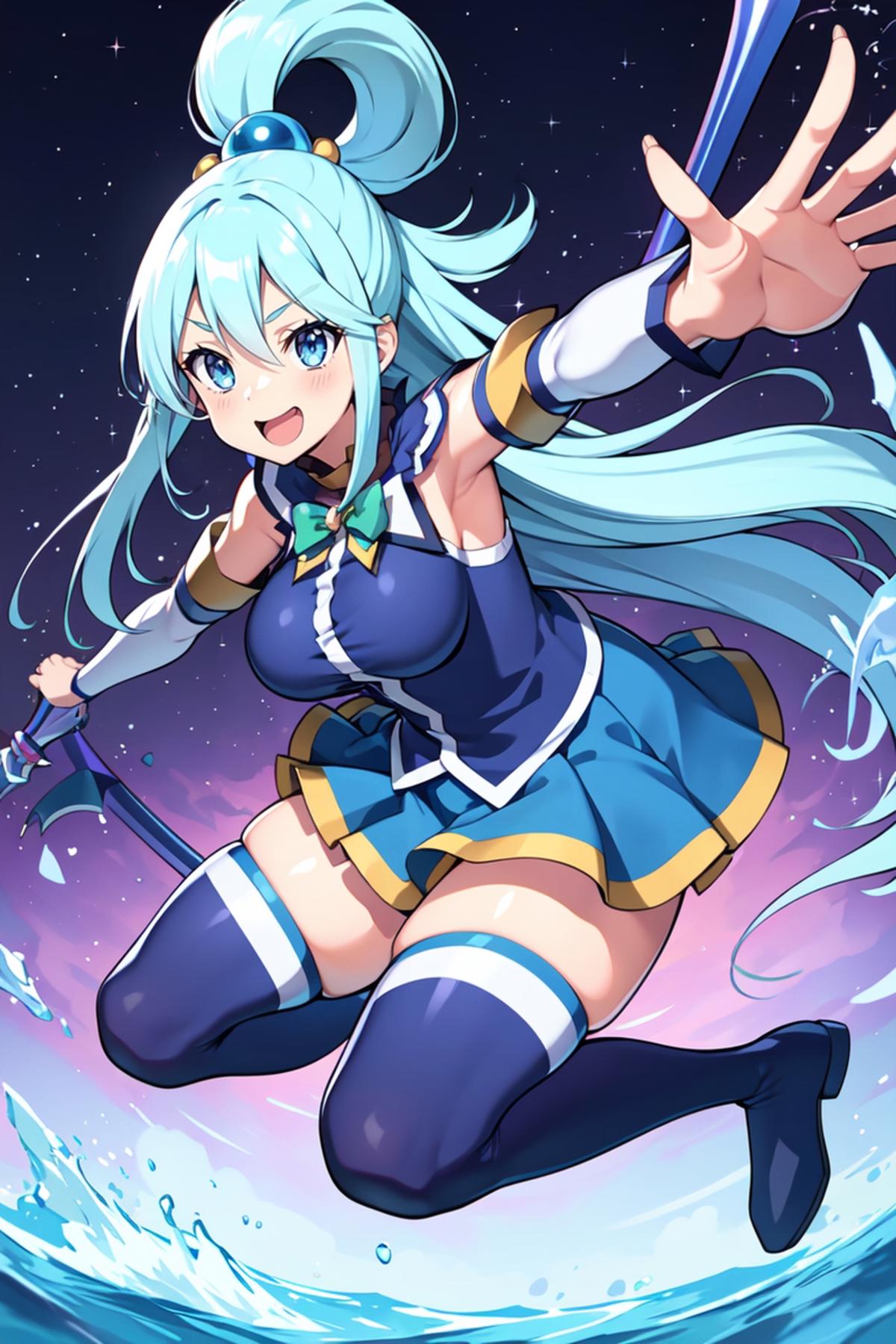 AI Art LoRA Model: Aqua (Konosuba) V1