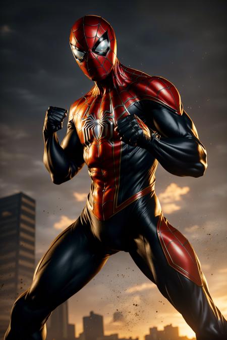 <lora:armspiderverse_v3:1> armspiderverse
masterpiece, highly detailed 8k raw photo, best quality, volumetric lighting and shadows, render in arnold
a man in classic spidersuit, (Hands clenching into fists, indicating anger or frustration:1.2)
airport background