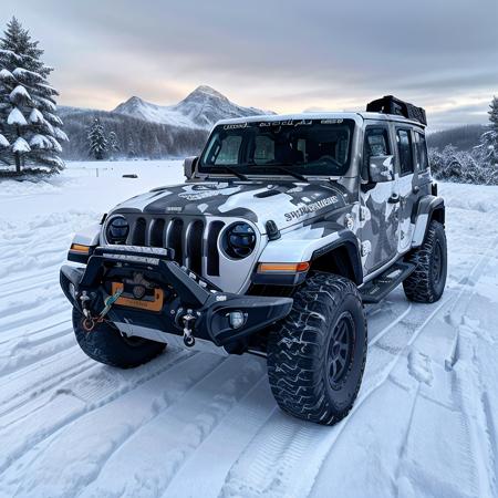 design, interrior, interriordesign <lora:StormShadow_02B-000002:0.8>,a RAW photograph of (StormShadow Jeep:1.1),
driving along a snow covered road,with a snowman in the foreground,woods behind,snow covered mountains in the background,
(wide_shot:1.2),from_side,8k,uhd,best quality,masterpiece,raw photo,photorealistic,high contrast,HDR,HD wallpaper,IMAX,highres,absurdres,landscape,