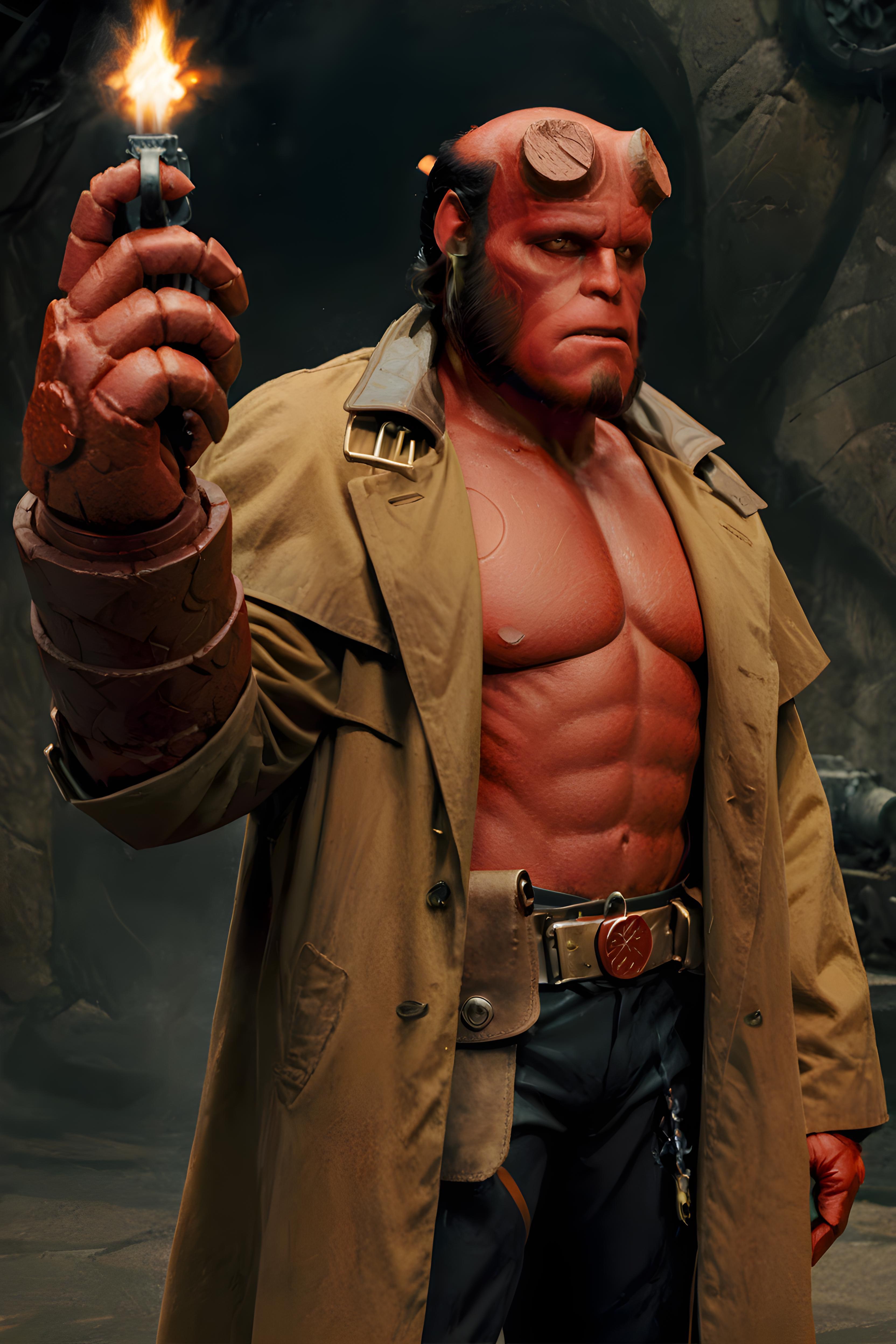 Ron Perlman Hellboy image by chillpixel