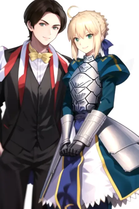 Ace Ukiyo x Artoria Pendragon (Kamen Rider x Fate/Stay Night)