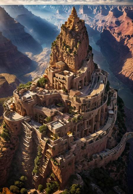 (The colonial city of the future, in the mist-filled Grand Canyon, on an unknown Earth-like planet, 2 moon on sky, Spaceship flight connects colonies, waterfulls:1.3), (Machu Picchu, a mountain settlement, incredibly spectacular:1.2), (Mario Botta:1.3), (avant-garde, future, reality, science fiction, photorealistic), (modern architecture:1.2), 
(Large Files, Ultra Realistic, 8K, 16k, FHD, HD, VFX, Perfect, Photography, composition, Architecture Sales Photography, Architecture Competition, Ultra High Resolution, Cinematography, High Resolution Image:1.1), (dramatic lighting, direct sunlight, ray tracing, clear shadow:1.2),  (real landscape:1.1), (blurred background:1.0), (urban background, more_details) ,
ac_neg1, great lighting, clear, hillscastel, extrusionbuilding, vertical