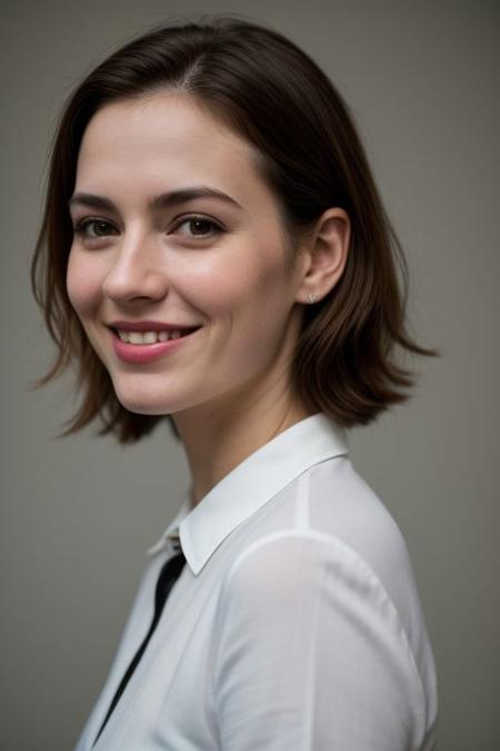 young girl smiling