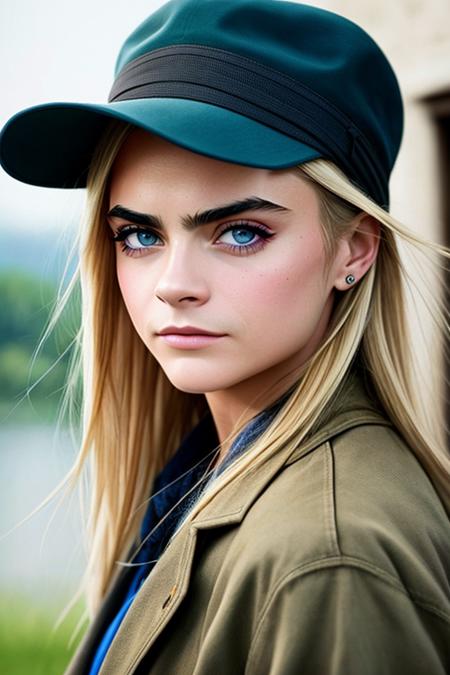 a photo of (cara_delevingne_TI-588-800:0.9),  modelshoot style, stunning eyes, single pupil