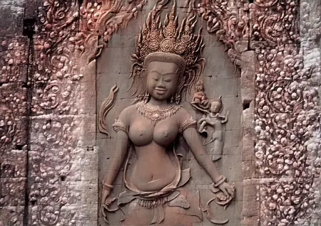Ancient Khom Stone Wall Sculptures [XL, Pony, Illustrious]