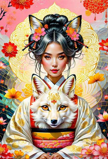 , describe the world after taking psychedelic drugs  
 snow cake extrodinaire fleeting, ethereal, extreme detailed, masterpiece, anime art, an extremely delicate and beautiful, 25 years woman, white hair, bun hairstyle, white fox ears, yellow eyes, kimono, hair flower, white background, red heart, alluring, sparkling, artistic, mysterious, delicate, zavy-hrglw, Hyperdetailed Wildlife Photography, (detailed face), reflection, (lots of details:1.2), (sharp focus:1.2), a with long curly neon yellow hair, Louis Royo's works, watercolor painting, bright, beautiful Moa Kikuchi in summer, splash, big perfect brown eyes, long black braids, sparkling, cute and charming, filigree, scarlet flowers, backlight at the edges, lights, extremely fluffy, magical, surreal, fantasy, digital art, wlop, artgerm and James Jean, fiction, golden ratio, trending on cgsociety, intricate, epic, trending on artstation, highly detailed, vivid, cinematic character transfer, ultra-high quality model
(lightpink_blunt_bangs_bunches),A cyber-couture revelation unfolds with a data-driven diva adorned in holographic haute couture complex, black-and-white, twisted, by Graham Sutherland, Dan Mumford, Massimo Vitali, Hikari Shimoda, Xanti Schawinsky, (professional, intricate details, masterpiece, best quality:1.5) Ink illustration on parchment.