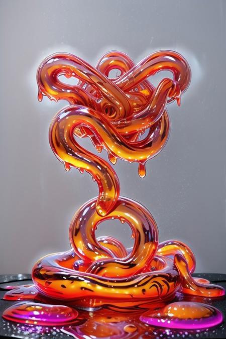 sl1m3d, score_9, score_8_up, score_7_up, high res image, masterpiece, best quality, (slime-morph:1.2), made of slime, exploding, slime explosion, shiny, glossy, wet, simple background, 
Ice,