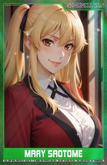KizukiAi - Kakegurui - Saotome Mary LoRA [SD1 - Original V1.5]