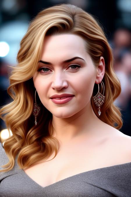 photo of beautiful (emb_kwinslet:0.99), a woman with long beautiful hair, as a movie star in a (movie premiere), premiere gala, (near a movie theatre), natural skin texture, (elegant Asphalt Gray sweater off-shoulder with a strap), 24mm, 4k textures, soft cinematic light, adobe lightroom, photolab, hdr, intricate, elegant, highly detailed, sharp focus, ((((cinematic look)))), soothing tones, insane details, intricate details, hyperdetailed, low contrast, soft cinematic light, exposure blend, hdr, faded, (paparazzi in background), (hoop earrings)