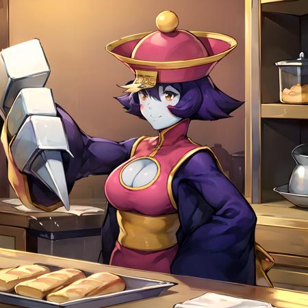 hsien-ko in a kitchen baking bread <lora:Hsien-Ko:1>