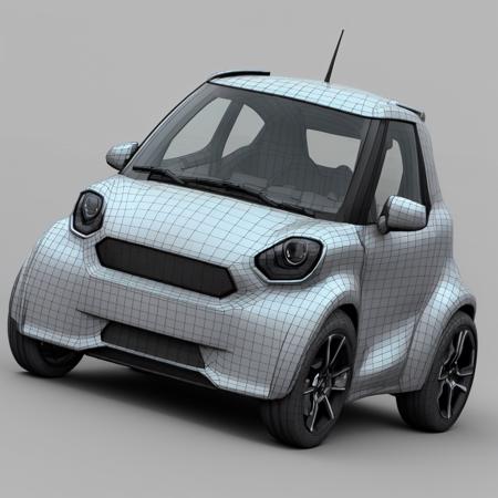 emauromin style, futuristic small car,  ue 5, a computer rendering, minimalism, octane render, 4k,
<lora:eddiemauroLora2:0.5>
monochrome, 3d model, 
wireframe, <lora:topo_v4:1>,