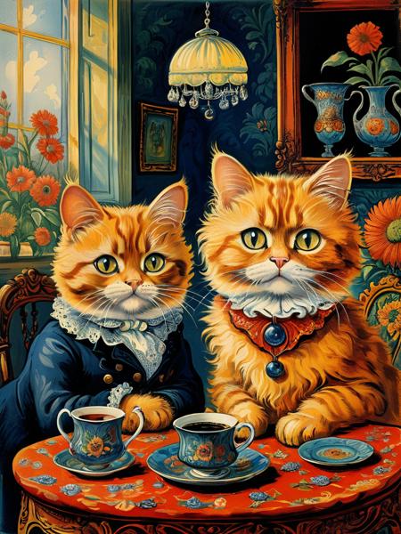 style of Louis Wain