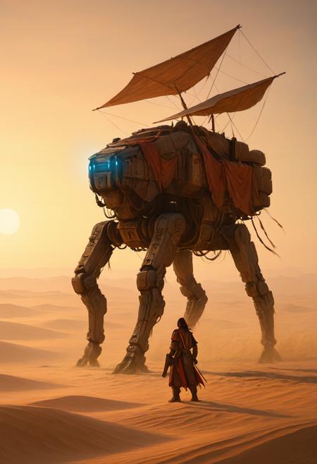 Desert Walker: Sand Scavenger (Citron Scifi) [Illustrious] v1.0