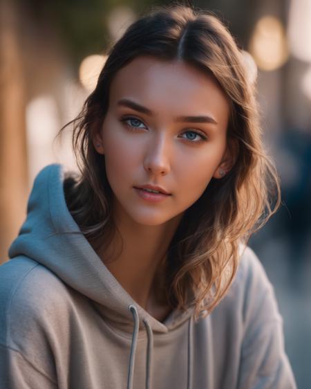 rachel_cook, <lora:RCookXL:1>, a playful woman, portrait, close up,hoodie, booty shorts, flirting with camera,, ((sharp face, detailed face, realistic face, naturtal skin, realistic skin, detailed skin, pores, detailed eyes,realistic eyes)),, (masterpiece, best quality, ultra-detailed, best shadow), high contrast, (best illumination), ((cinematic light)), colorful, hyper detail, dramatic light, intricate details, (1 girl, solo) , ultra detailed artistic photography, dreamy, backlit, shadows, ultra high definition, 8k, ultra sharp focus, ultra high quality model, soft lighting, film photography, analogue photography, hyperrealism,