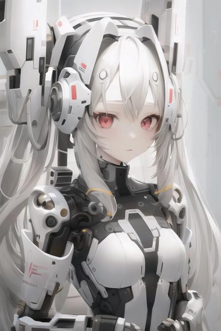 ttdoll,1girl, solo, (masterpiece,best quality), <lora:ttdoll:1>, android, robot, white_theme:0.6