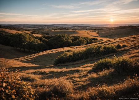 a sunset landscape,cozy,film grain,Fujifilm XT3,(best quality,4k,8k,highres,masterpiece:1.2),ultra-detailed,(realistic,photorealistic,photo-realistic:1.37),HDR,UHD,studio lighting,ultra-fine painting,sharp focus,physically-based rendering,extreme detail description,professional,vivid colors,bokeh,portraits,landscape