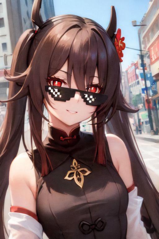 Deal with it Meme Sunglasses | Clothing/Concept LoRA image by Erik252