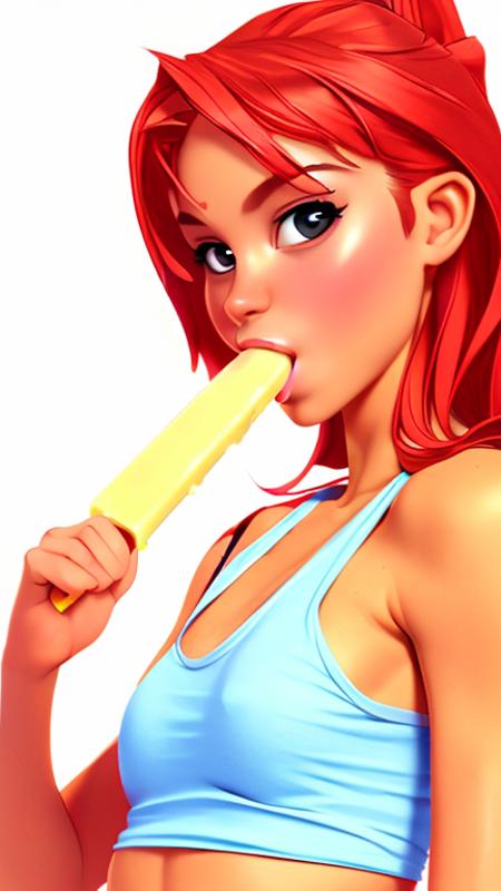 ice cream licking (sexually suggestive) | pose image by Sofachrieger