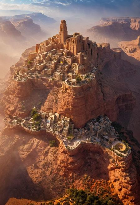 (The colonial city of the future, in the mist-filled Grand Canyon, on an unknown Earth-like planet, 2 moon on sky, Spaceship flight connects colonies:1.3), (Richard Meier:1.2), (Mario Botta:1.3), (avant-garde, future, reality, science fiction, photorealistic), (modern architecture:1.2), 
(Large Files, Ultra Realistic, 8K, 16k, FHD, HD, VFX, Perfect, Photography, composition, Architecture Sales Photography, Architecture Competition, Ultra High Resolution, Cinematography, High Resolution Image:1.1), (dramatic lighting, direct sunlight, ray tracing, clear shadow:1.2),  (real landscape:1.1), (blurred background:1.0), (urban background, more_details) ,
ac_neg1, great lighting, clear, hillscastel, stacked