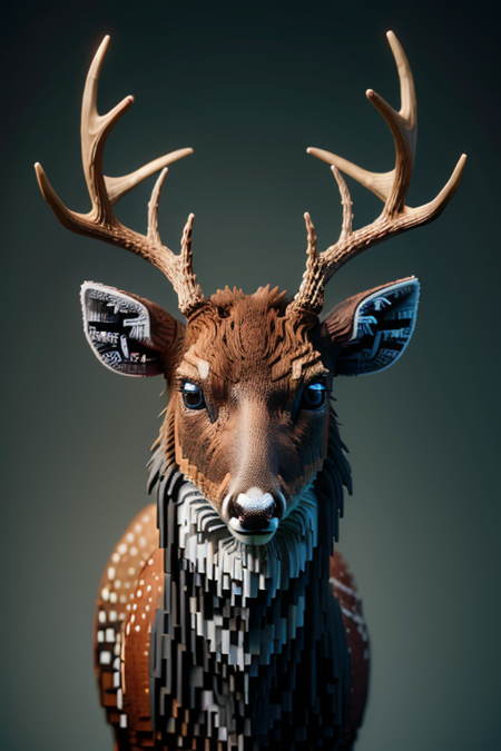 style of ral-3dcubes, [surrealism art by RHADS and (Tran Nguyen:0.7) :16], Striking (Deer:1.2) , blossoms, Vorticism Art, spotlit, Dark hue, Best quality, ultra high res, horror, emotional, <lora:ral-3dcubes-sd15_epoch_9:0.75>, professional fine composition, ambient illumination, dynamic dramatic atmosphere, luxurious sharp focus, theatrical