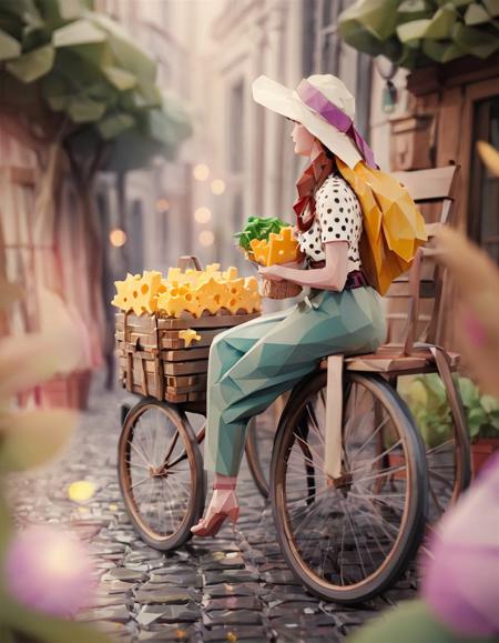 The moon serenaded the cheese with a polka-dotted accordion, colorful
