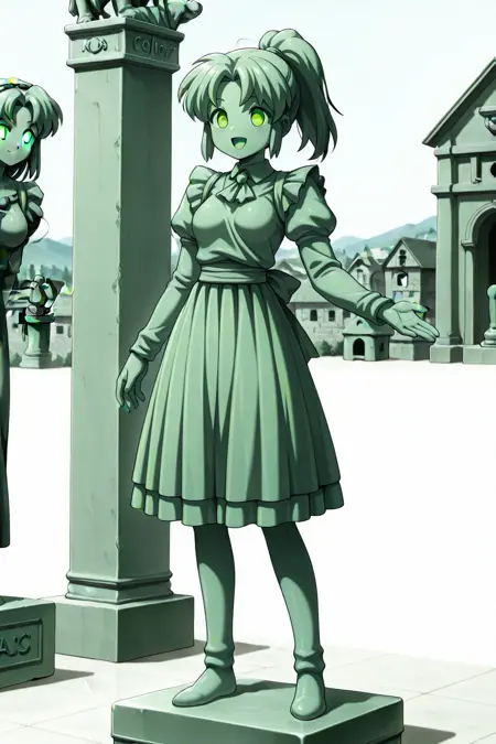 Civitai 銅像化 / Statue transformation