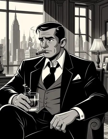 B&W Vintage Cartoon