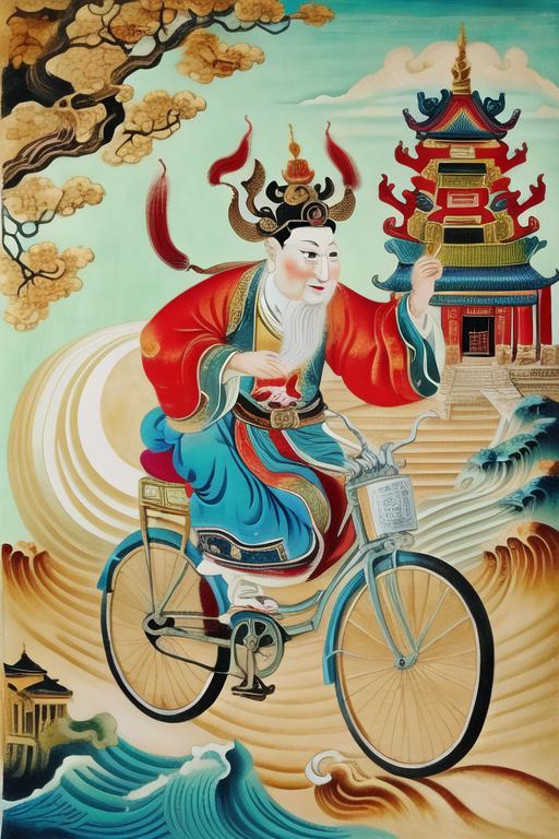 LEOSAM's 中国门神画风格 Chinese Traditional Door Gods Painting Style LoRA image by giveyouface