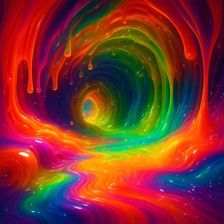 Super Rainbow Slime - Pornmaster SDXL V1