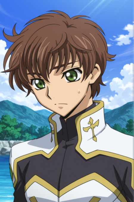 [COMMISSION] Code Geass | Kururugi Suzaku illustrious [bodysuit]